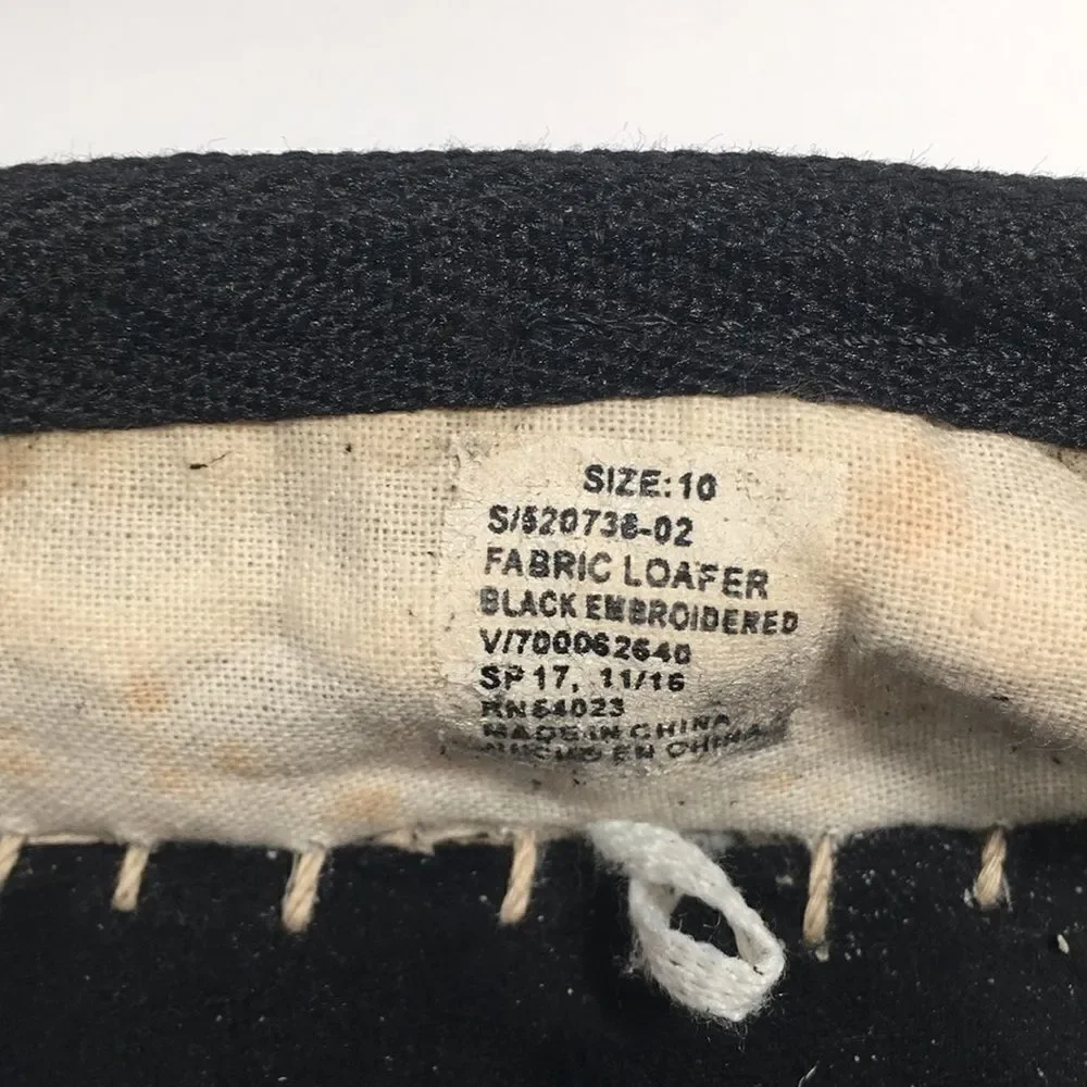 Gap Black and White canvas Espadrilles Sz 10
